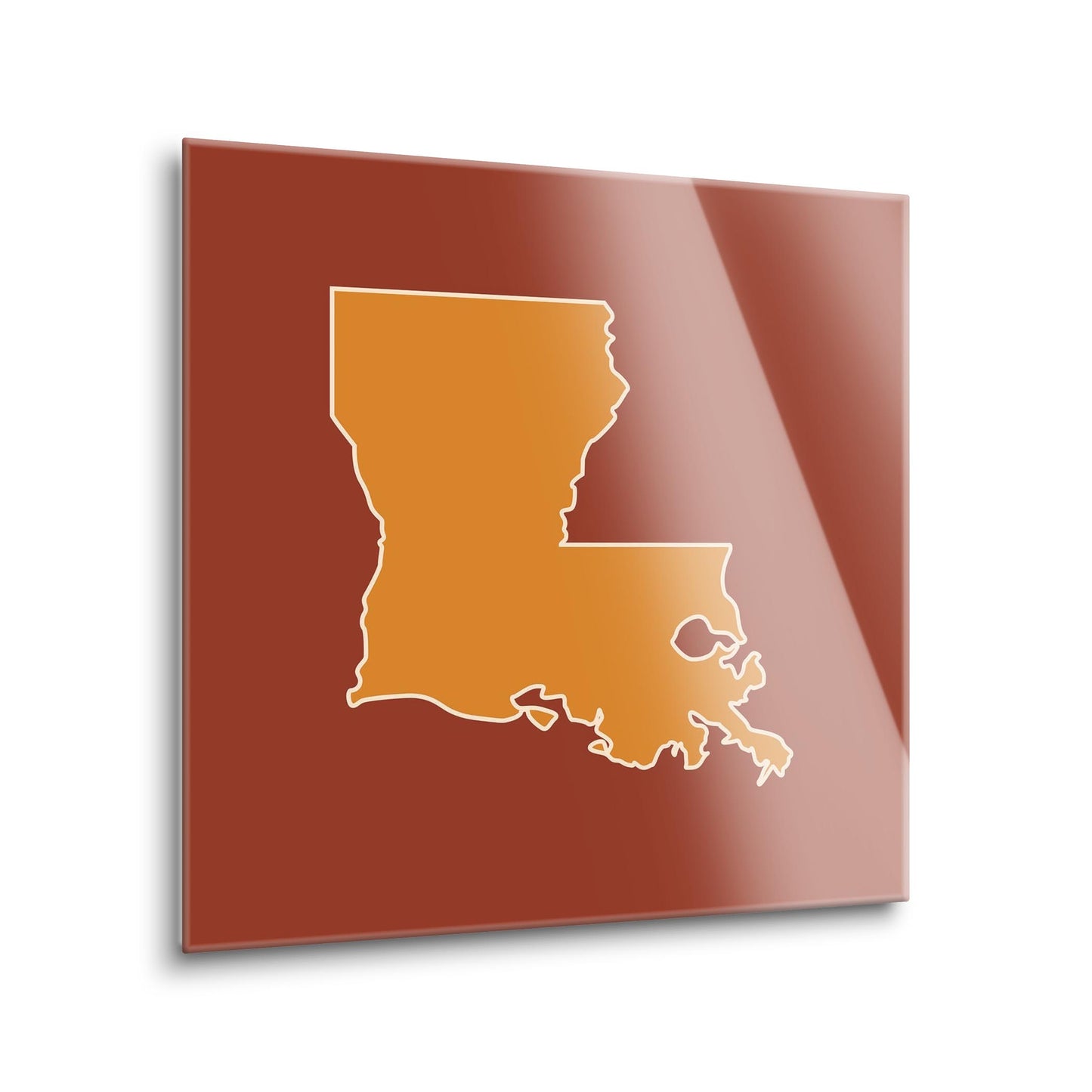 Louisiana Colorful State Shape | Hi-Def Glass Art | Eaches | Min 1