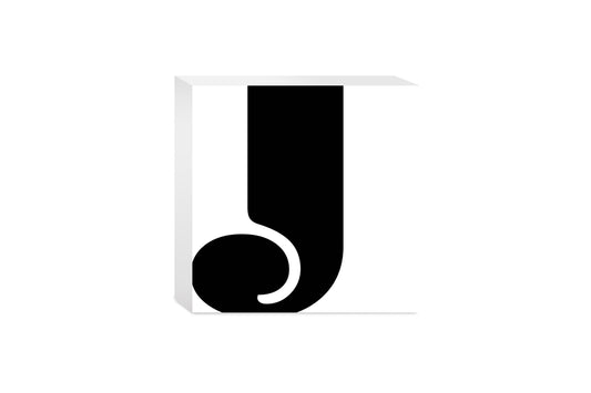 Fun Chunky Monogram J | Wood Block | Eaches | Min 4
