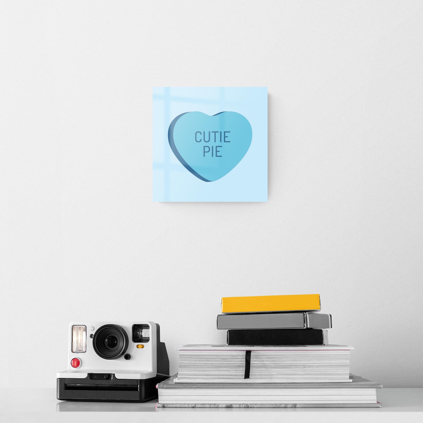 Message Hearts Cutie Pie| Hi-Def Glass Art | Eaches | Min 2