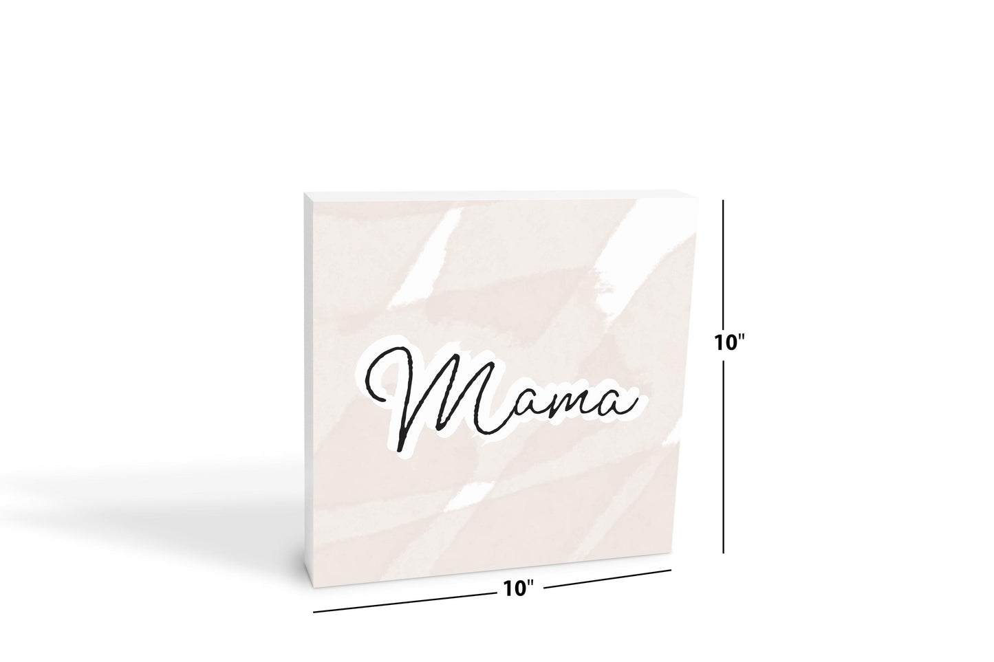 Modern Minimalist Mothers Day Mama | Wood Block | Eaches | Min 2