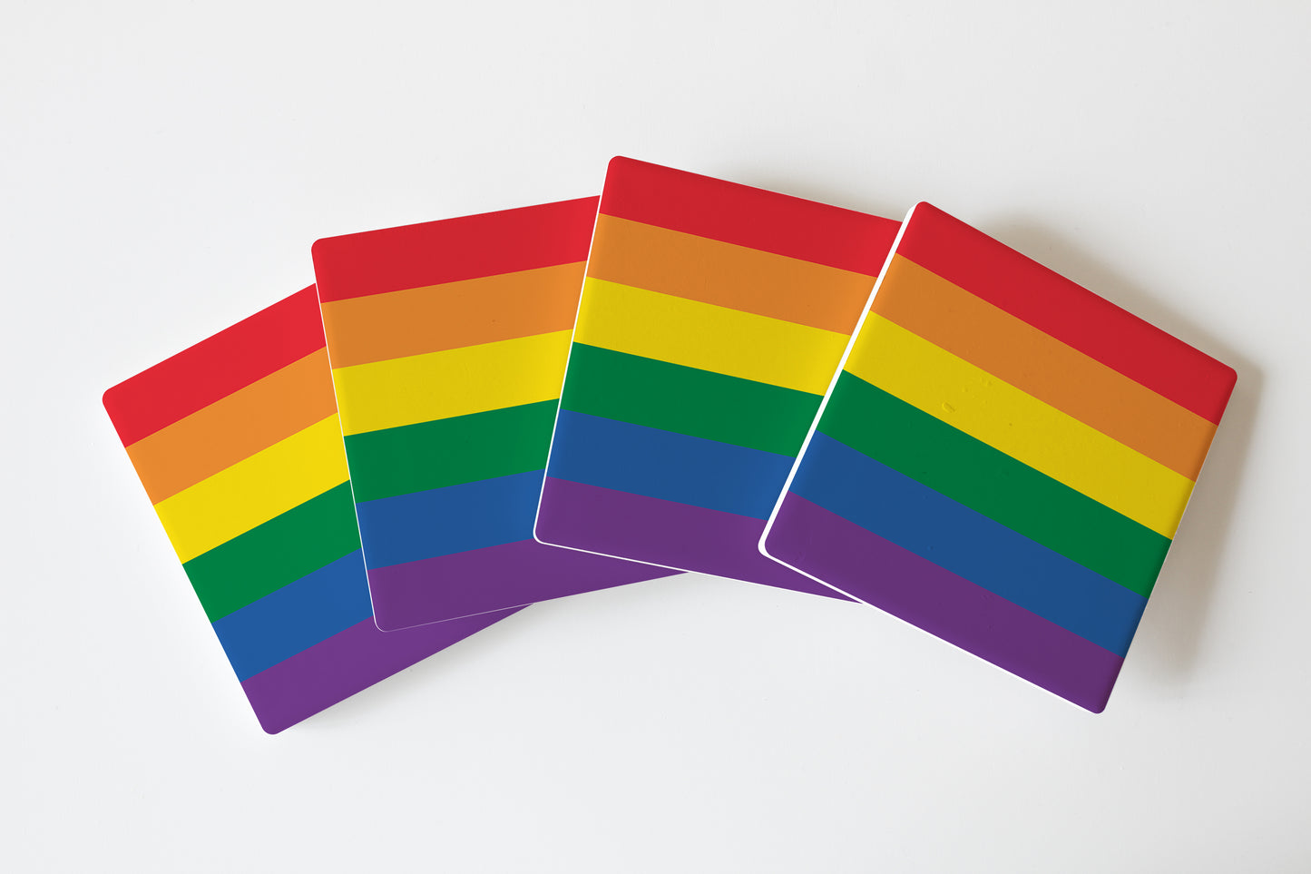 Classic Pride Colors| Absorbent Coasters | Set of 4 | Min 2