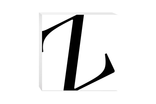 Minimal Monogram Z | Wood Block | Eaches | Min 2