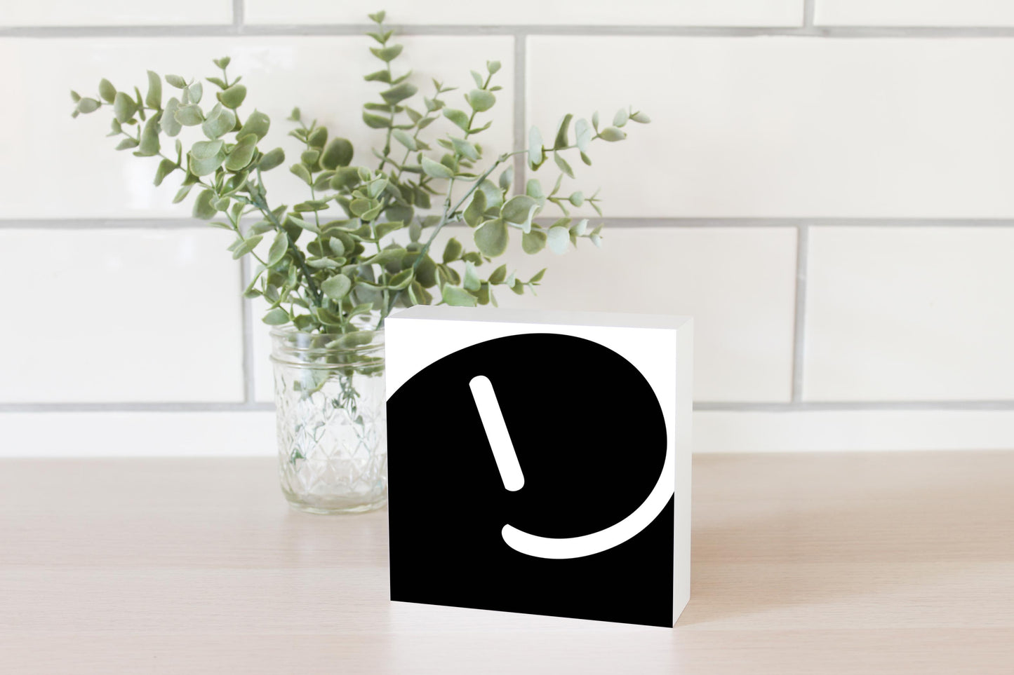 Fun Chunky Monogram E | Wood Block | Eaches | Min 4
