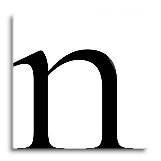 Minimal Monogram N | Hi-Def Glass Art | Eaches | Min 1