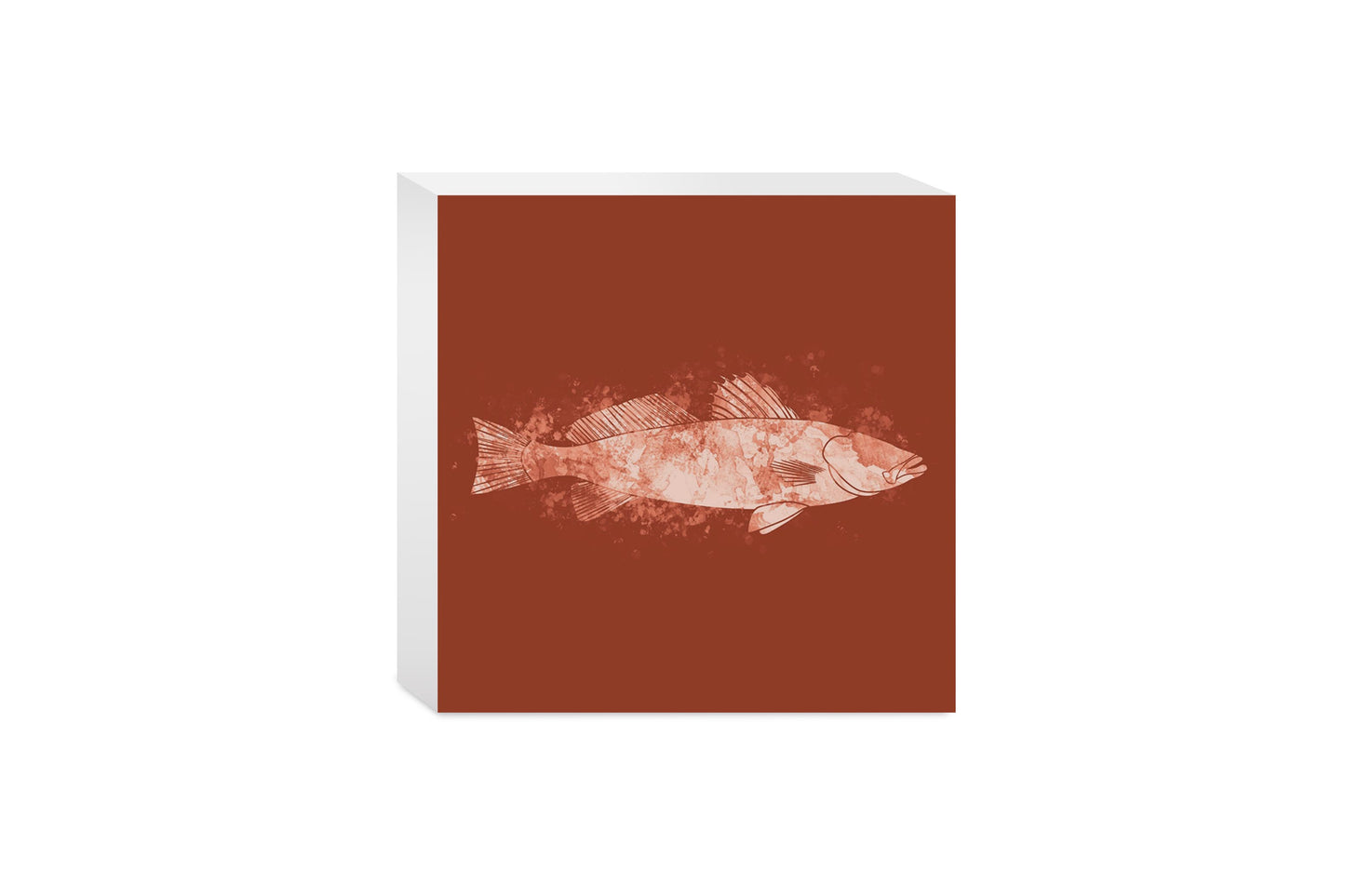 Louisiana Colorful Water Color Speckled Trout | Wood Block | Eaches | Min 4