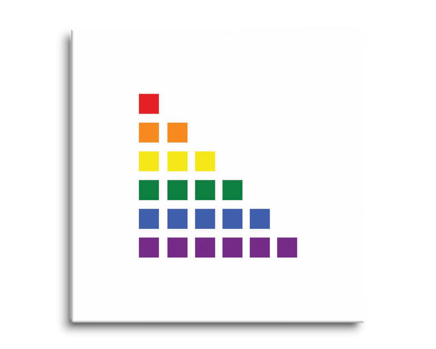 Minimalistic Pride Squares| Hi-Def Glass Art | Eaches | Min 2