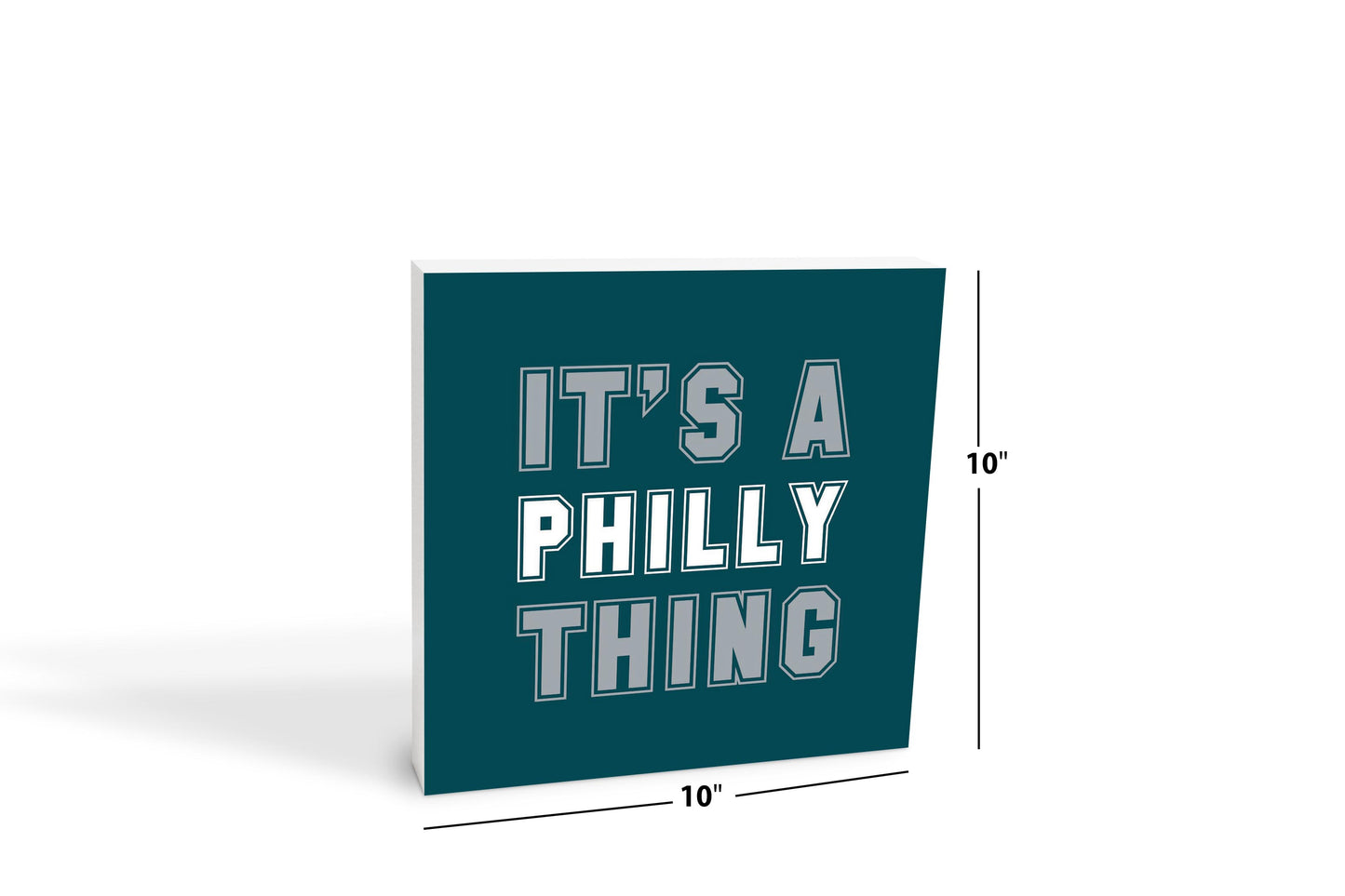 Modern Minimalist Pennsylvania Philly Thing | Wood Block | Eaches | Min 2