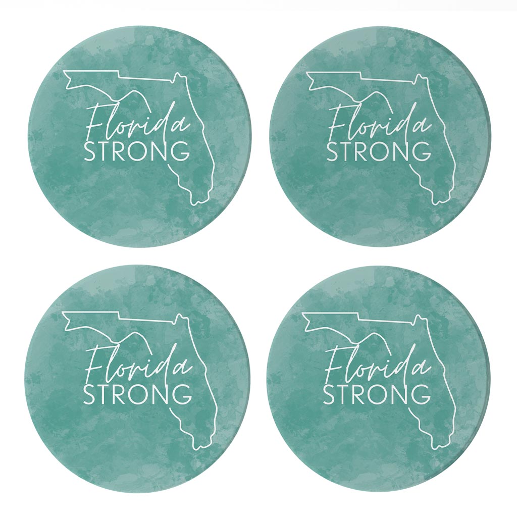 Florida Strong Blue| Absorbent Coasters | Set of 4 | Min 2