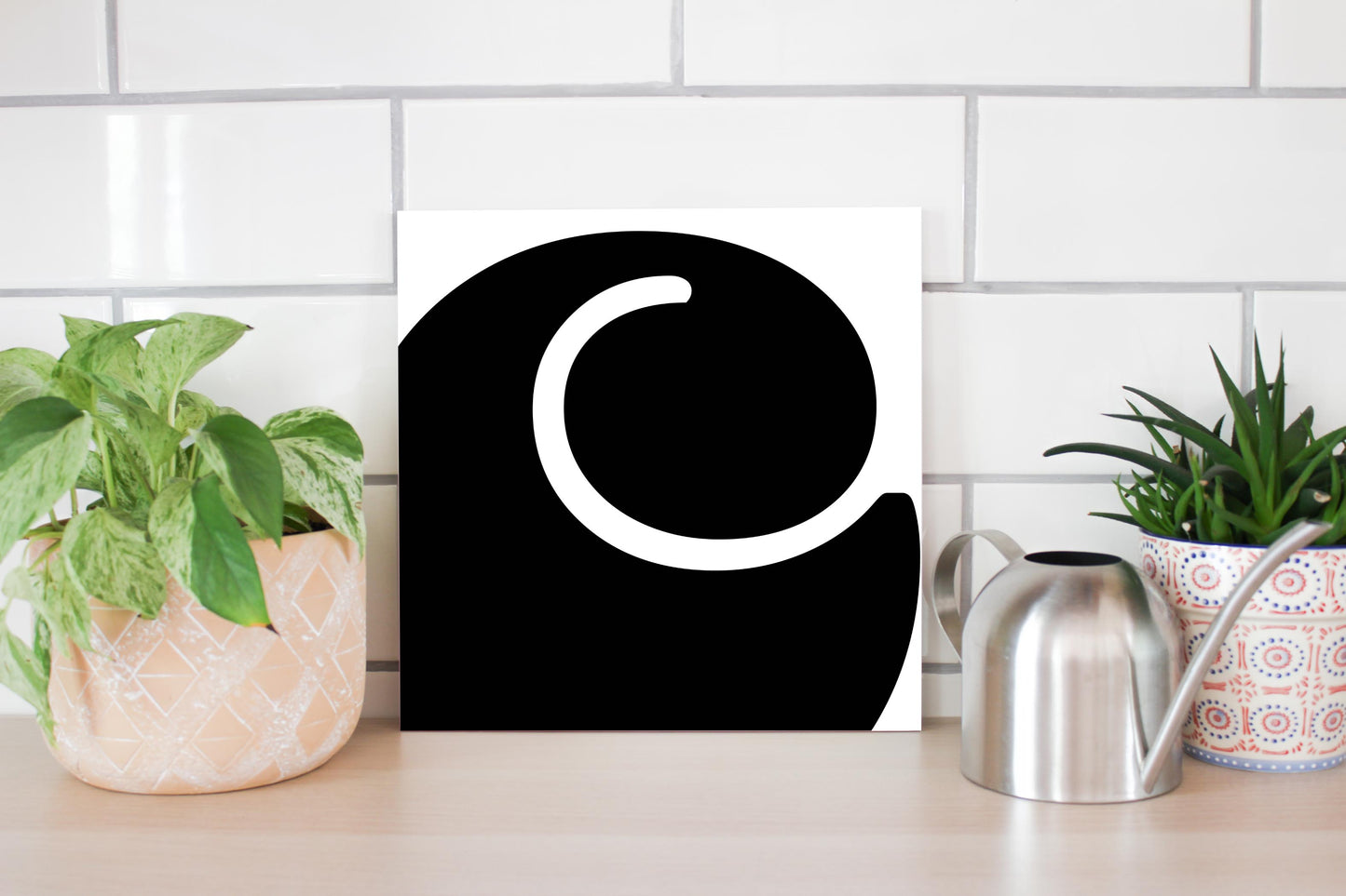 Fun Chunky Monogram C | Wood Sign | Eaches | Min 2