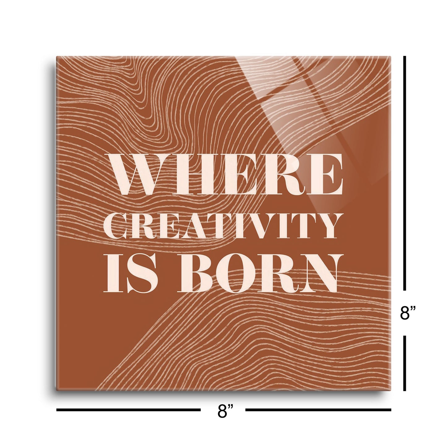 Modern Minimalist New York Creativity Is Born | Hi-Def Glass Art | Eaches | Min 2