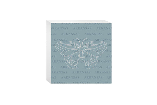 Modern Minimalist Arkansas Diana Fritillary Butterfly | Wood Block | Eaches | Min 4