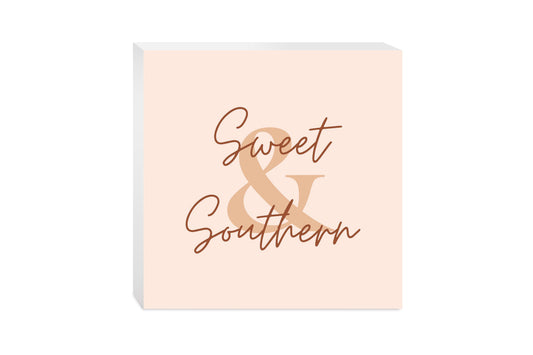 Modern Minimalist Texas Sweet Southern | Wood Block | Eaches | Min 2
