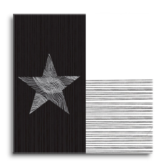 Modern Texas State Flag Abstract Lines | Hi-Def Glass Art | Eaches | Min 1