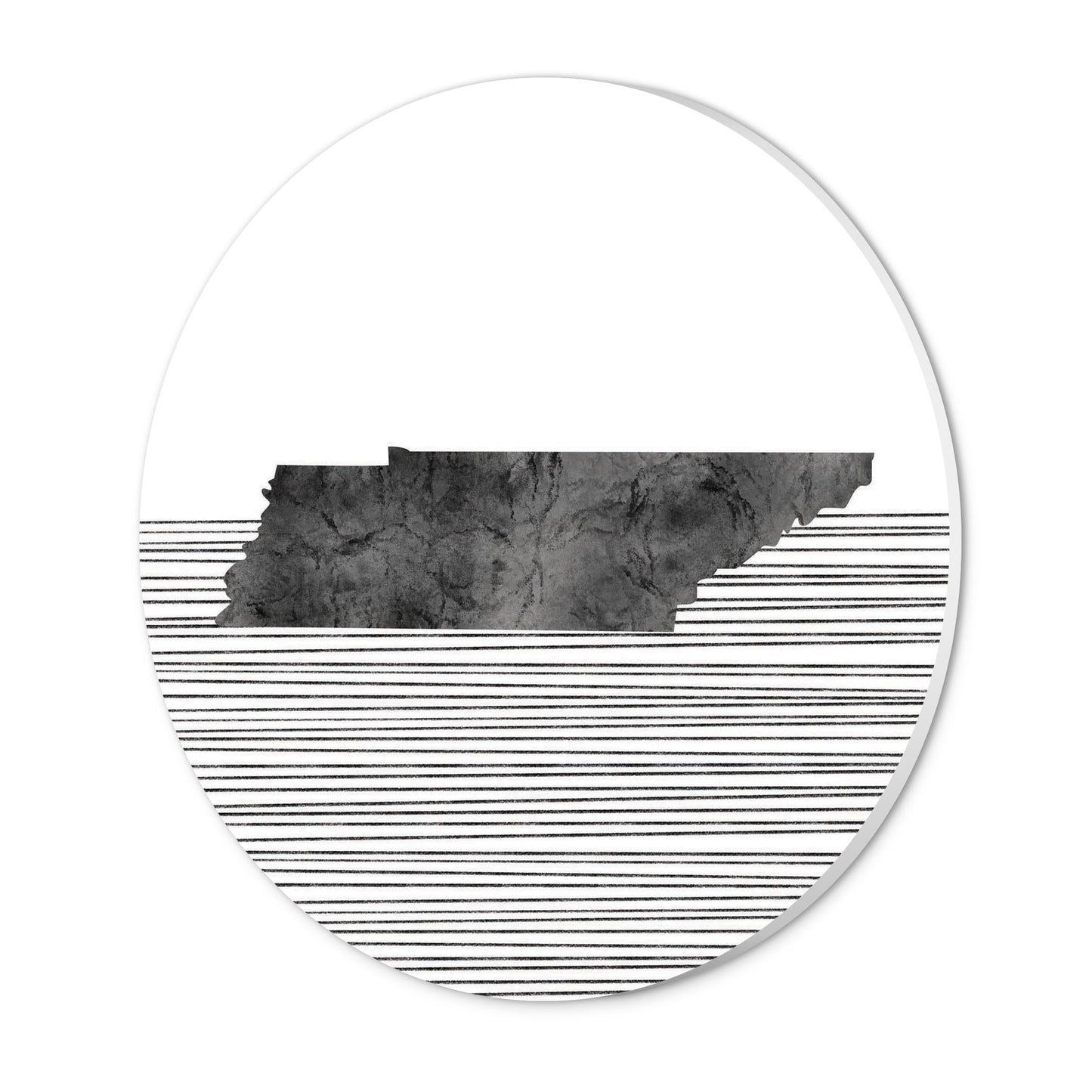 Minimalist B&W Tennessee State With Straight Lines | Wood Sign | Eaches | Min 1
