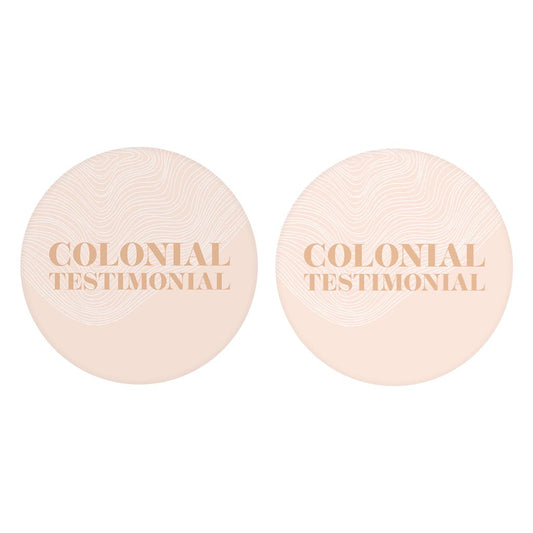 Modern Minimalist Pennsylvania Colonial Quip | Absorbent Car Coasters | Set of 2 | Min 4