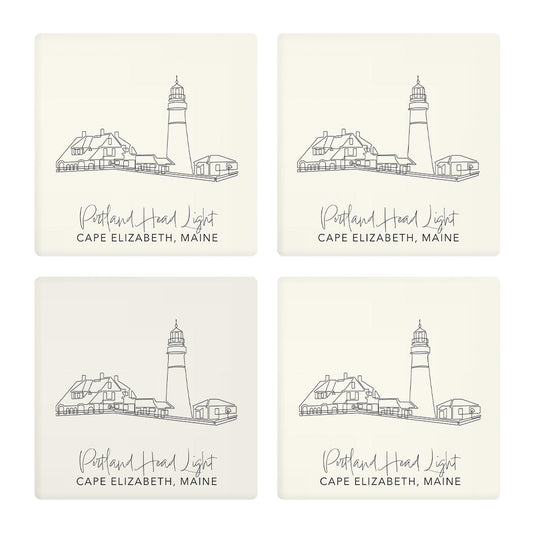 Portland Head Light | Absorbent Coasters | Set of 4 | Min 2