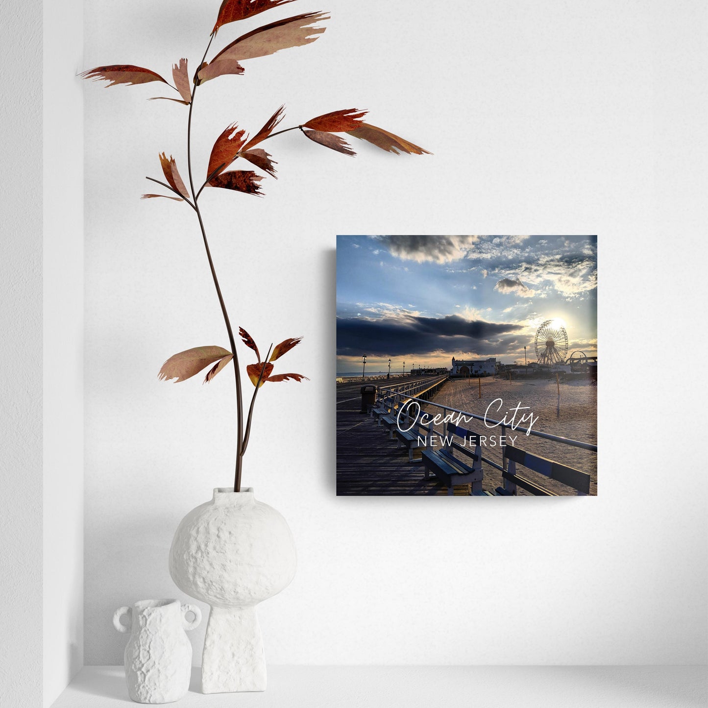 OCNJ Photo With Text | Hi-Def Glass Art | Eaches | Min 2