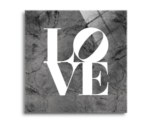 Minimalistic B&W Pennsylvania Love Dark | Hi-Def Glass Art | Eaches | Min 2