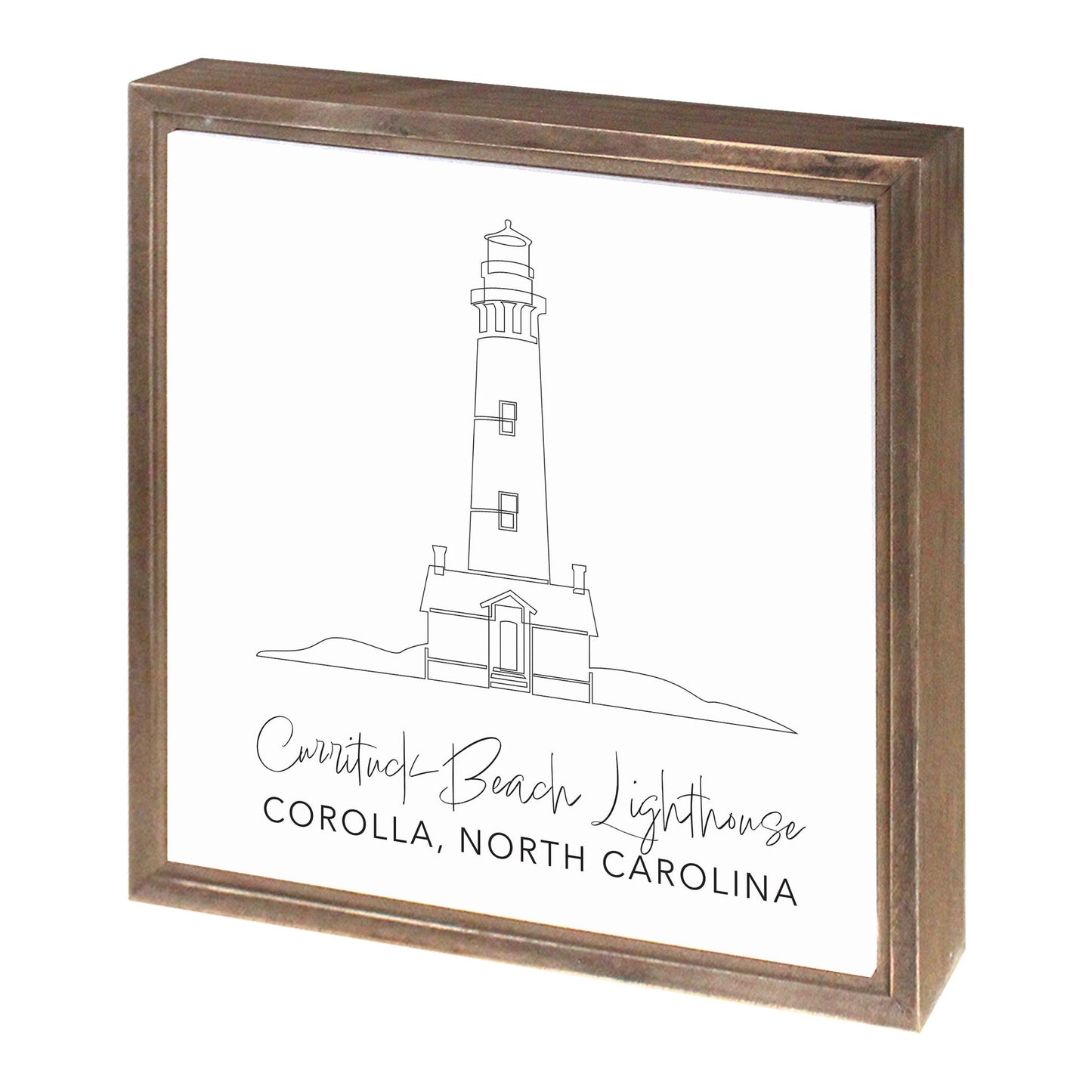Currituck Beach Lighthouse | Wood Sign | Eaches | Min 1