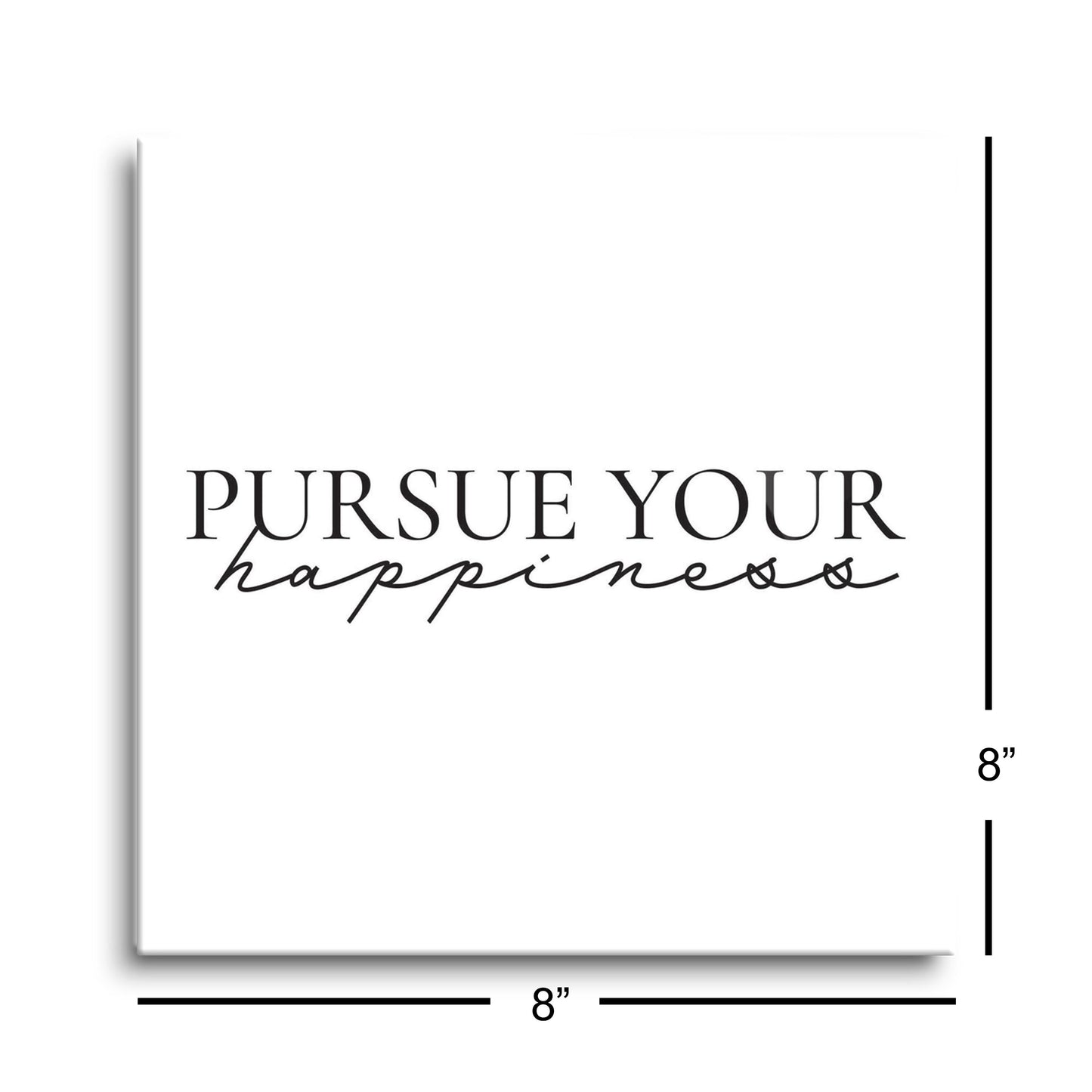Minimalistic B&W Pennsylvania Happiness Quip | Hi-Def Glass Art | Eaches | Min 2
