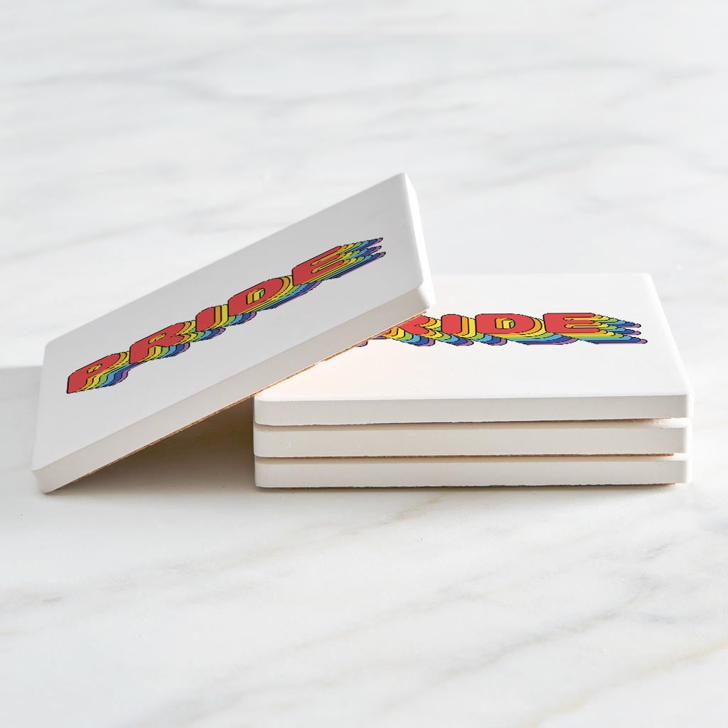 Retro Pride | Absorbent Coasters | Set of 4 | Min 2