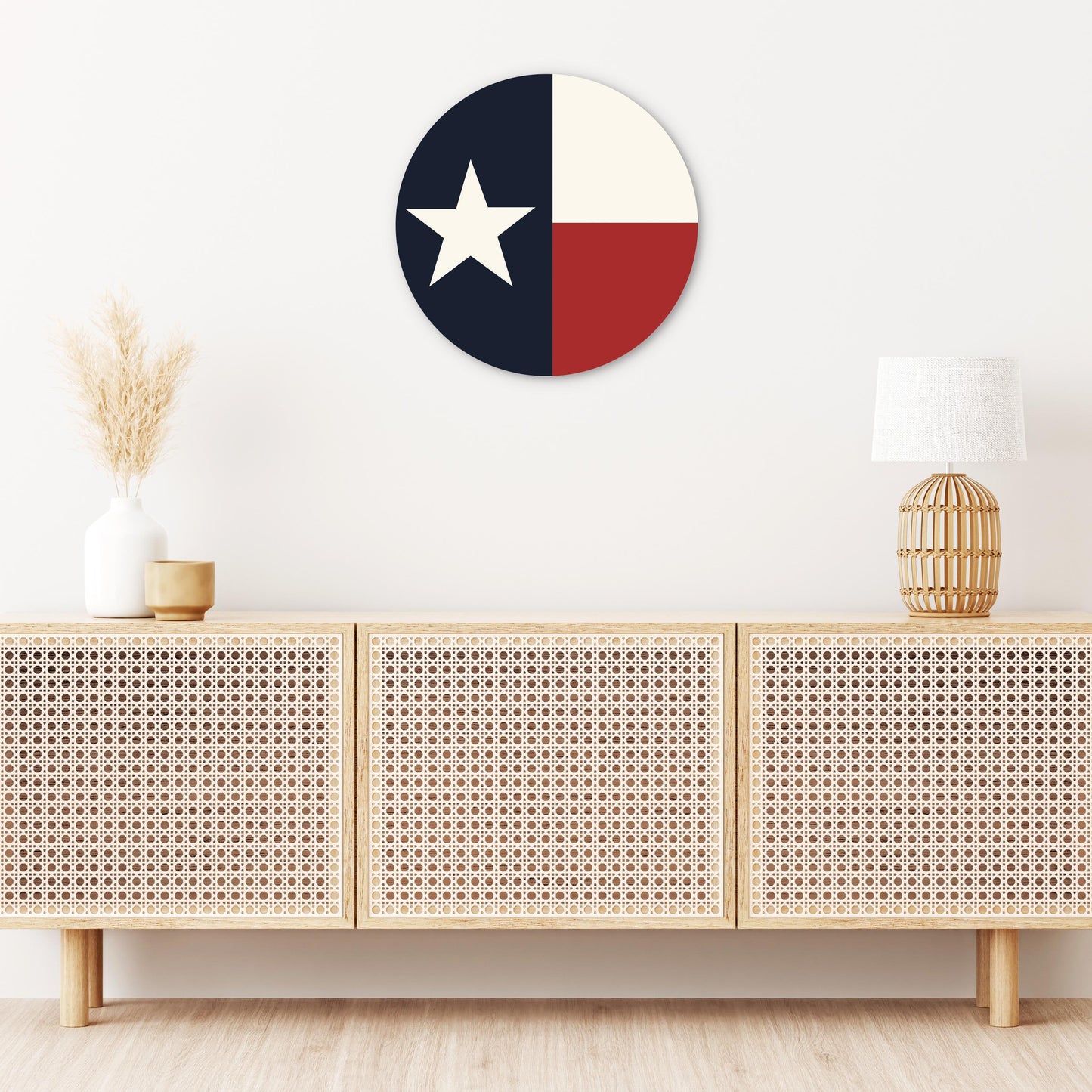 Modern Minimalist Texas Colors Flag | Wood Sign | Eaches | Min 1