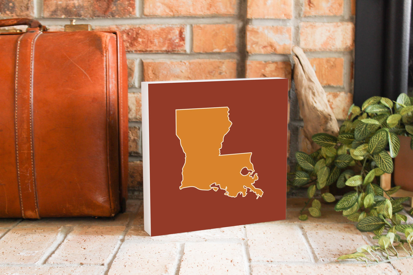 Louisiana Colorful State Shape | Wood Block | Eaches | Min 2