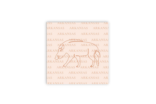 Modern Minimalist Arkansas Hog Line Drawing | Wood Sign | Eaches | Min 2