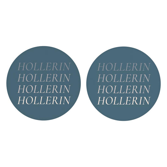 Modern Minimalist Arkansas Hollerin | Absorbent Car Coasters | Set of 2 | Min 4
