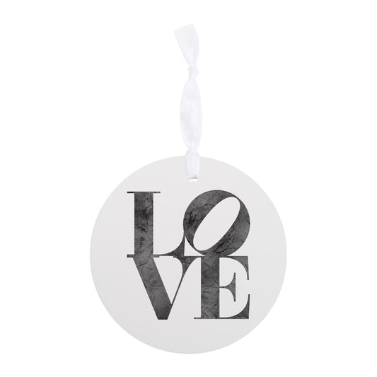Minimalistic B&W Pennsylvania Love Light| Wood Ornament | Eaches | Min 6