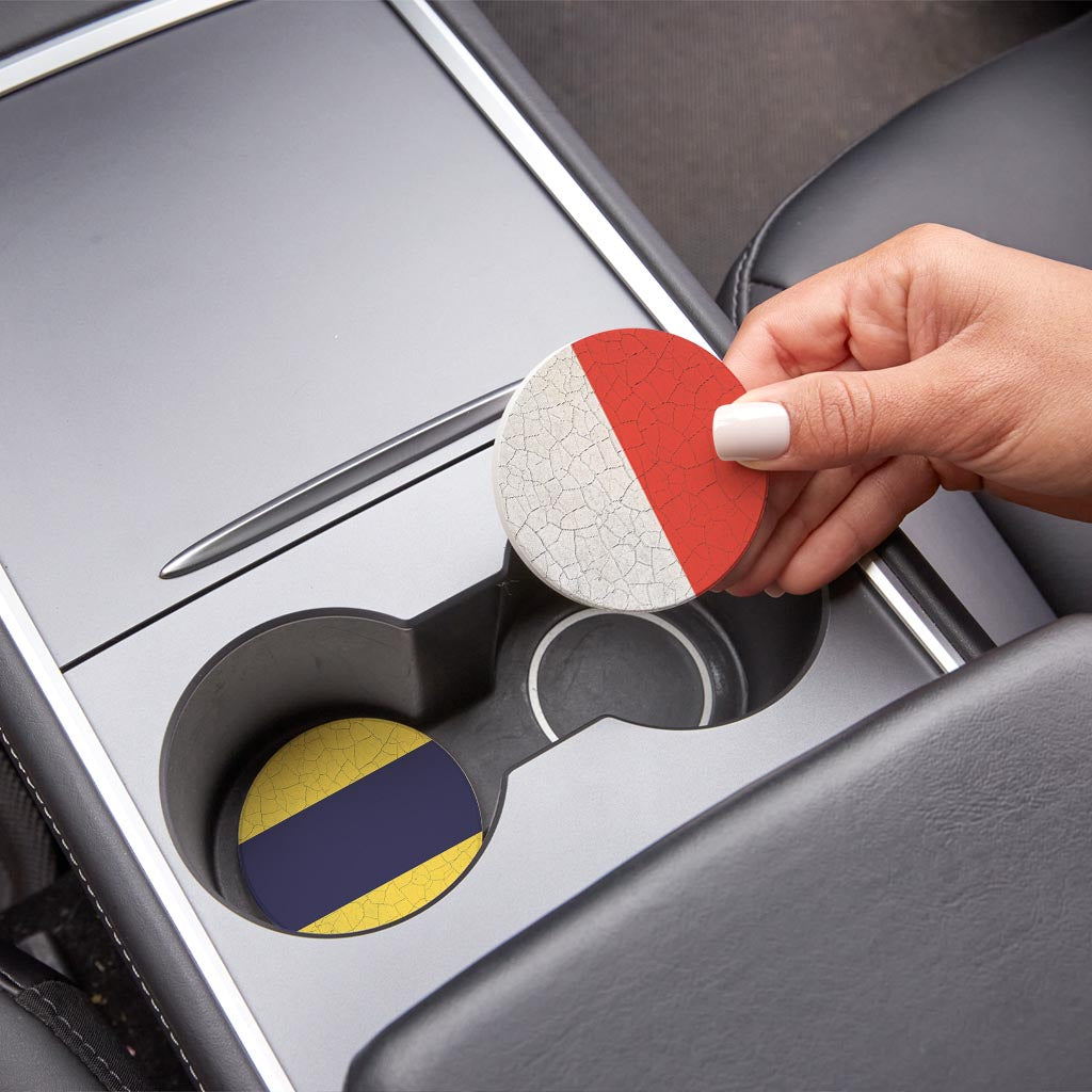 Nautical Flags | Absorbent Car Coasters | Set of 2 | Min 4