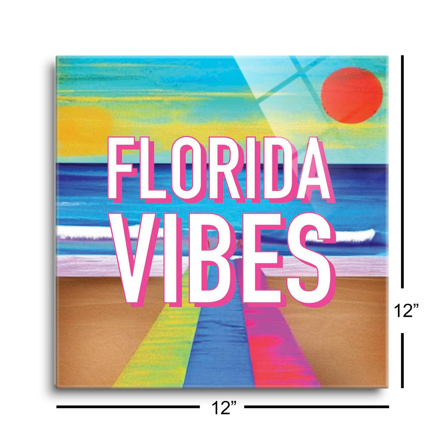 Florida Vibes | Hi-Def Glass Art | Eaches | Min 1