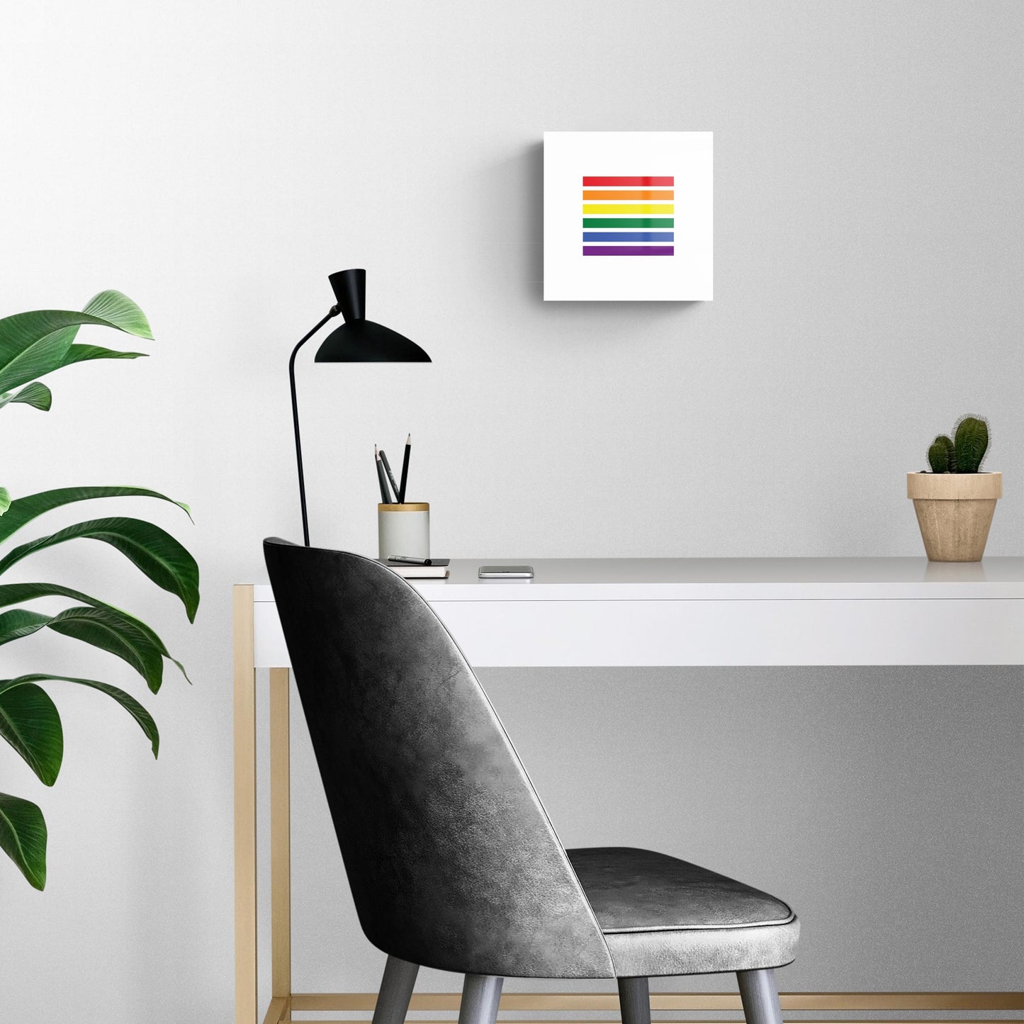 Minimalistic Pride Lines| Hi-Def Glass Art | Eaches | Min 2