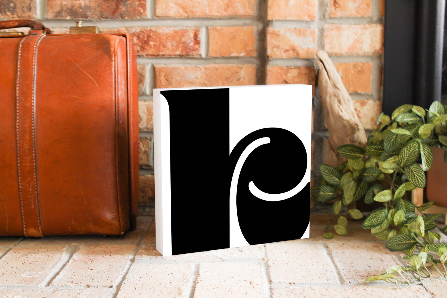 Fun Chunky Monogram K | Wood Block | Eaches | Min 2