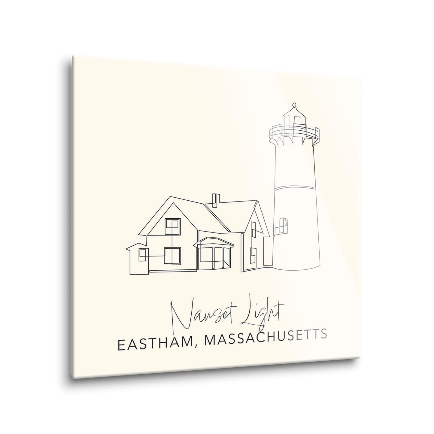 Cream Nauset Light | Hi-Def Glass Art | Eaches | Min 2