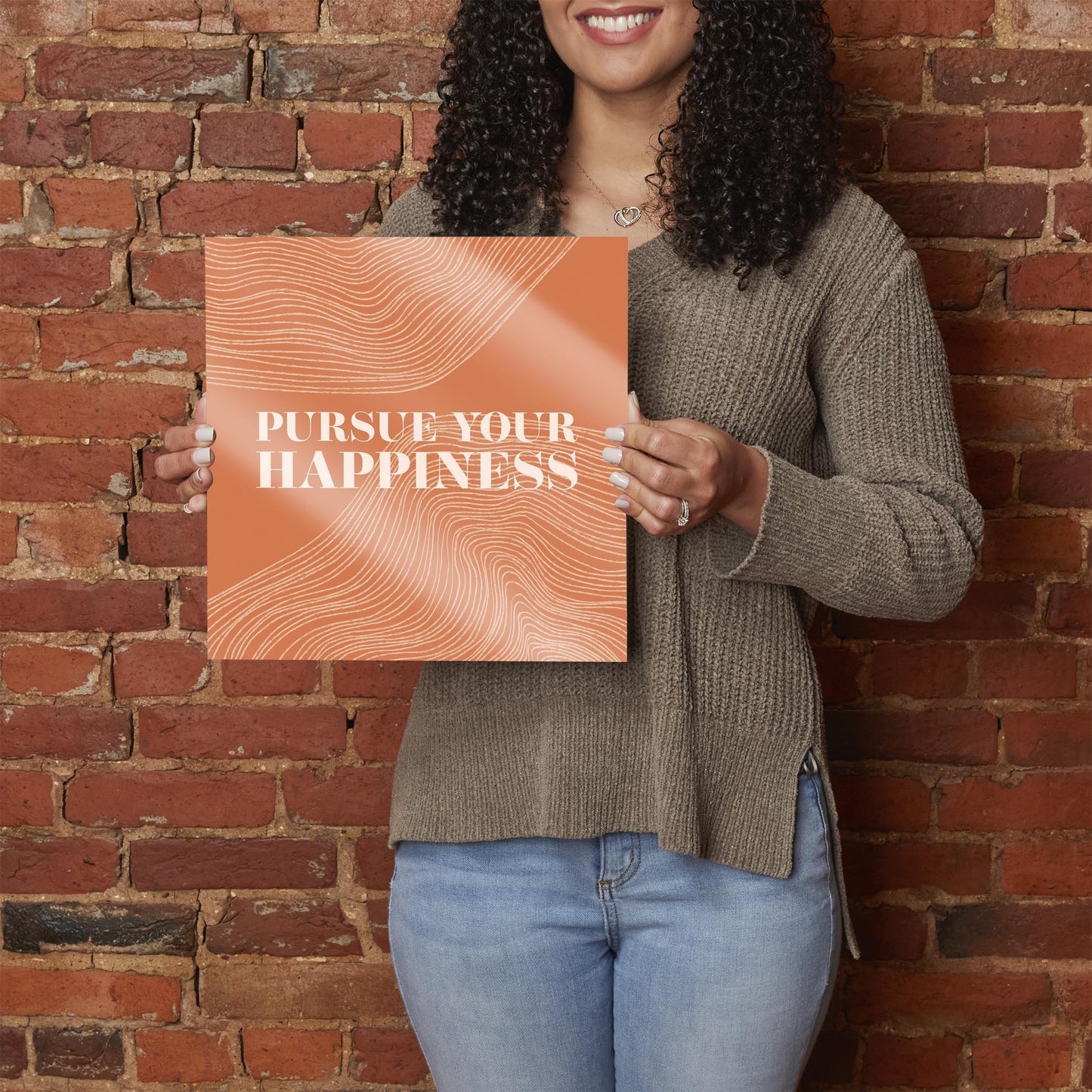 Modern Minimalist Pennsylvania Happiness Quip | Hi-Def Glass Art | Eaches | Min 1