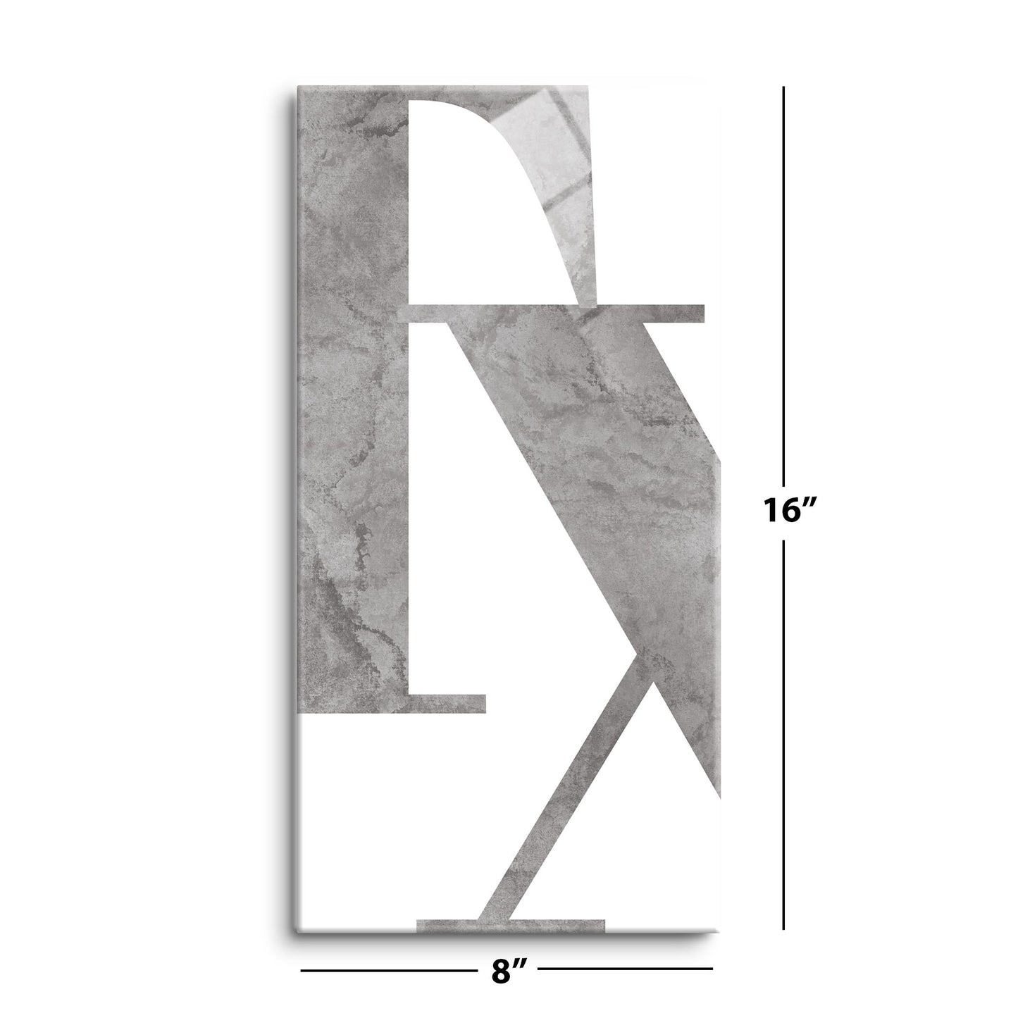 Modern White Texas Initials | Hi-Def Glass Art | Eaches | Min 2