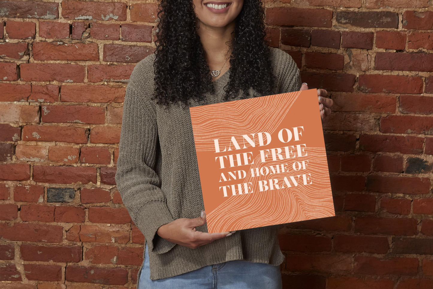 Modern Minimalist New York Free Brave | Wood Sign | Eaches | Min 2