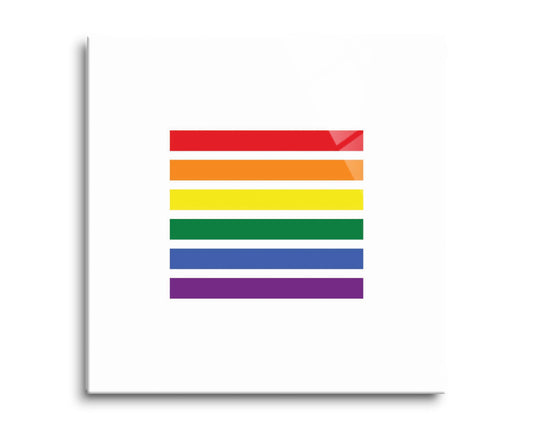 Minimalistic Pride Lines| Hi-Def Glass Art | Eaches | Min 2