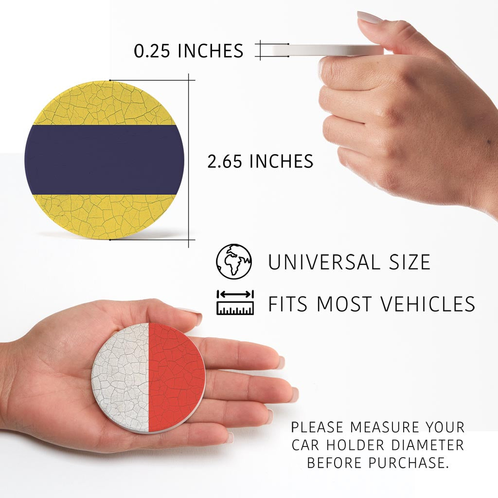Nautical Flags | Absorbent Car Coasters | Set of 2 | Min 4
