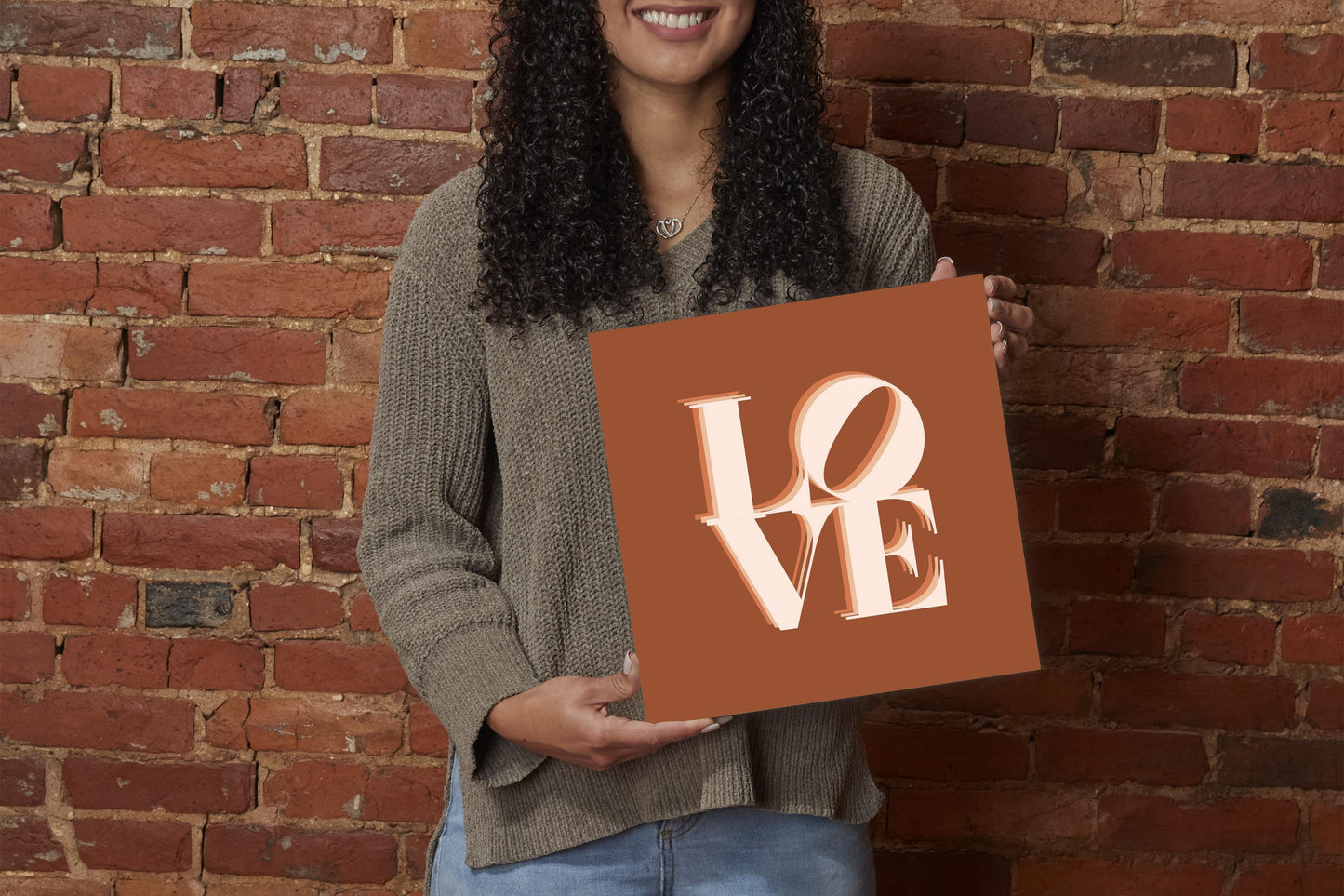 Modern Minimalist Pennsylvania Love Dark | Wood Sign | Eaches | Min 2