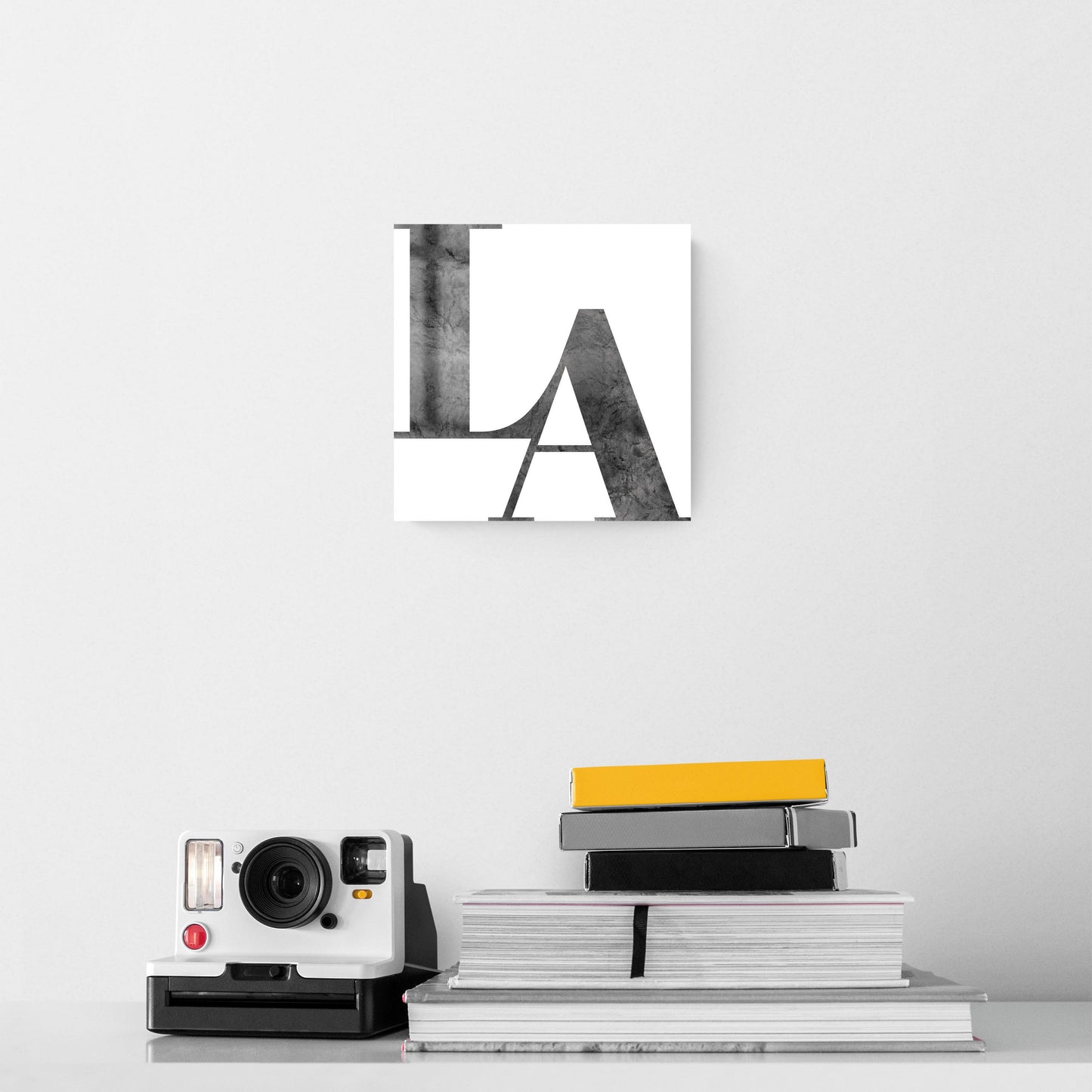 Modern White Louisiana Initials | Hi-Def Glass Art | Eaches | Min 2