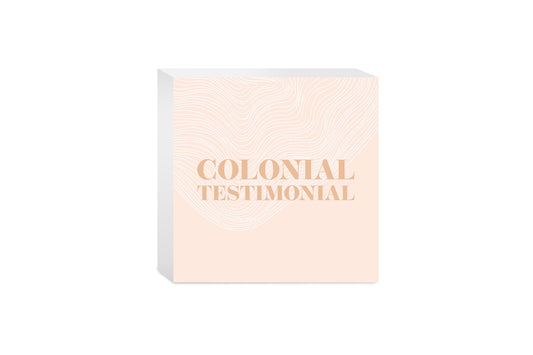 Modern Minimalist Pennsylvania Colonial Quip | Wood Block | Eaches | Min 4