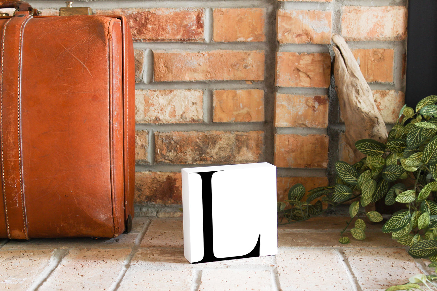 Minimal Monogram L| Wood Block | Eaches | Min 4