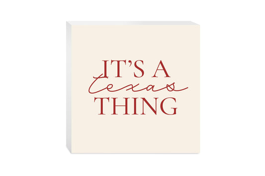 Modern Minimalist Texas It S A Texas Thing | Wood Block | Eaches | Min 2