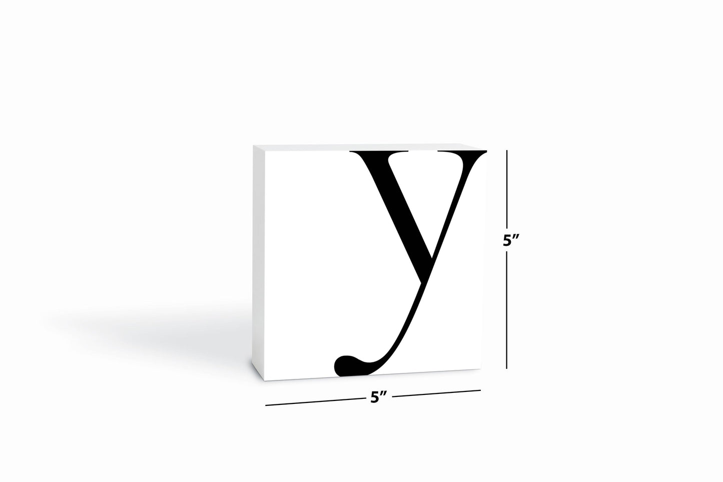 Minimal Monogram Y | Wood Block | Eaches | Min 4