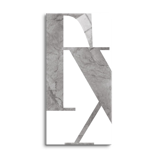 Modern White Texas Initials | Hi-Def Glass Art | Eaches | Min 2