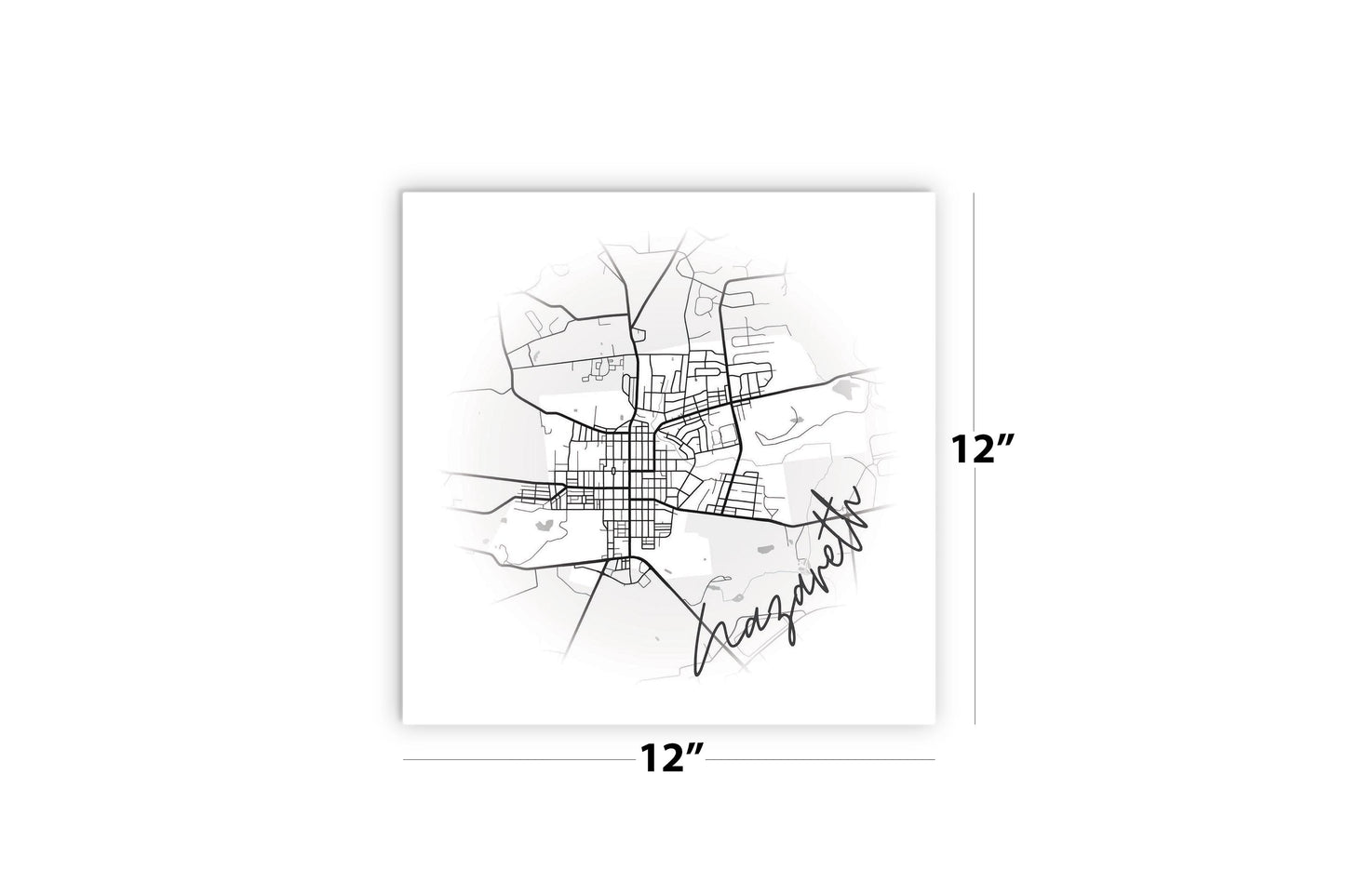 Minimalistic B&W Pennsylvania Nazareth Circle Map | Wood Sign | Eaches | Min 2