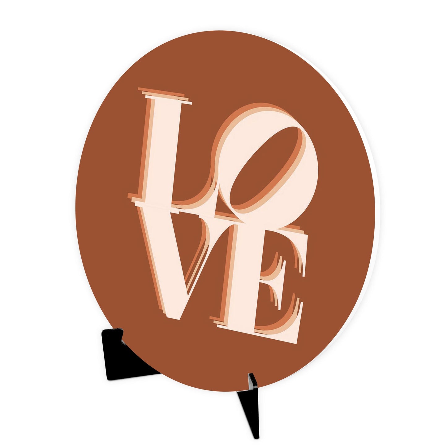 Modern Minimalist Pennsylvania Love Dark | Wood Sign | Eaches | Min 1