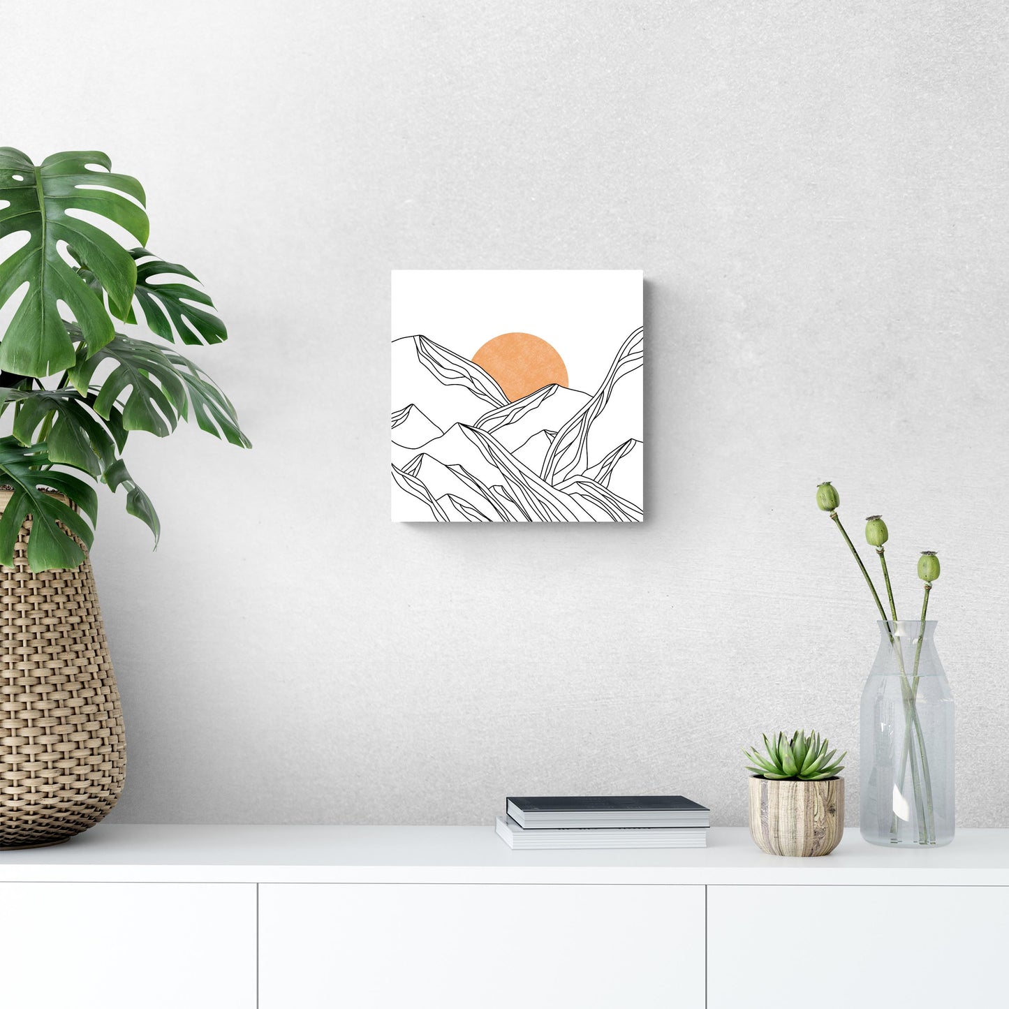 White Mountain Sun Lines | Wood Sign | Eaches | Min 2